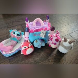 Little Moon Castle Plush Playset - Pink & Blue